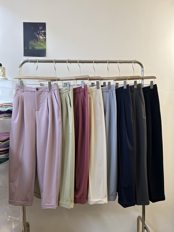 goods in stock! New year in early spring! [tototellme] high waist SLIM STRAIGHT pants 20203# HBx