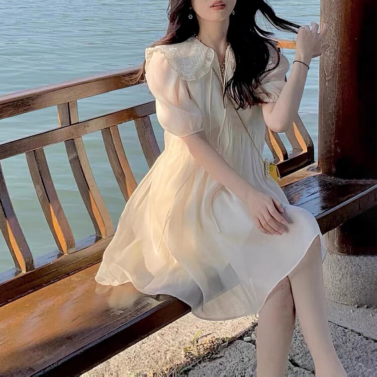 [L.L studio] Korean doll neck slim dress 5106# PCZ