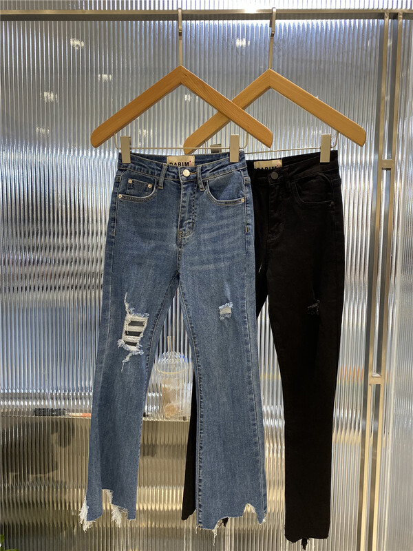 [o not 1] pierced slim fit versatile jeans w480# LSW