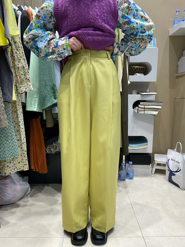 Original price 100.39! [trust] loose and textured pants 66130\jhy