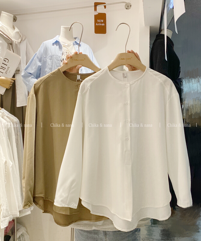 New year in early spring! [Yi Jia Yi] simple, loose, clean and versatile casual shirt 02185# cqw