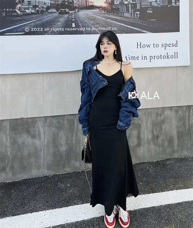 [ala] Korean soft style solid dress 2596# JJ