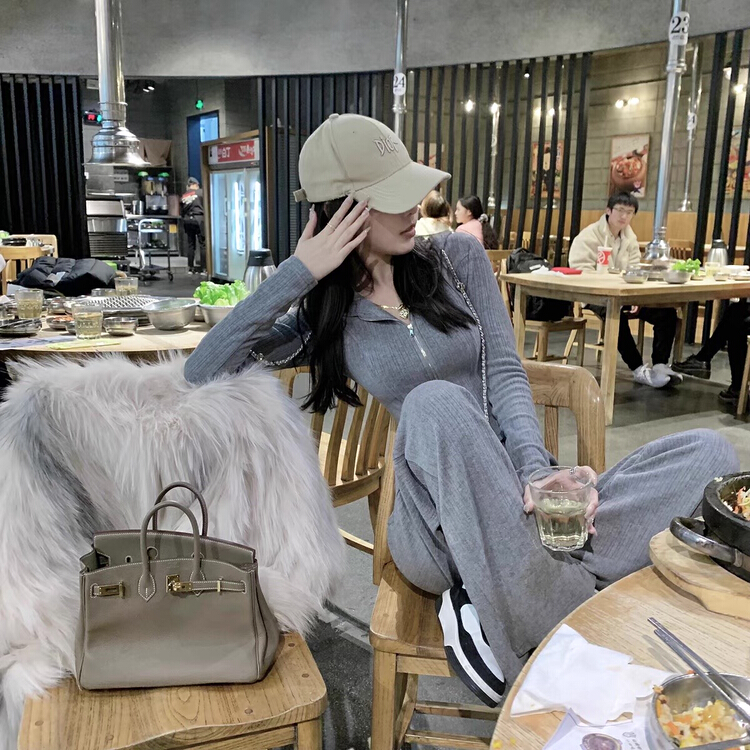 goods in stock! New year in early spring! [rasion] casual Korean top + comfortable pants suit 9558# LSL