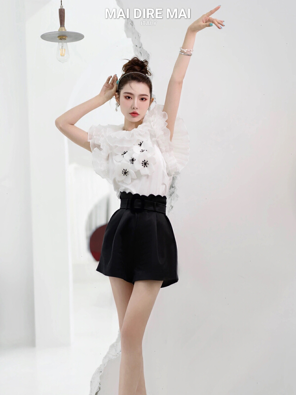 [ala] minority design flower blouse (only selling blouses) s1328# JJ