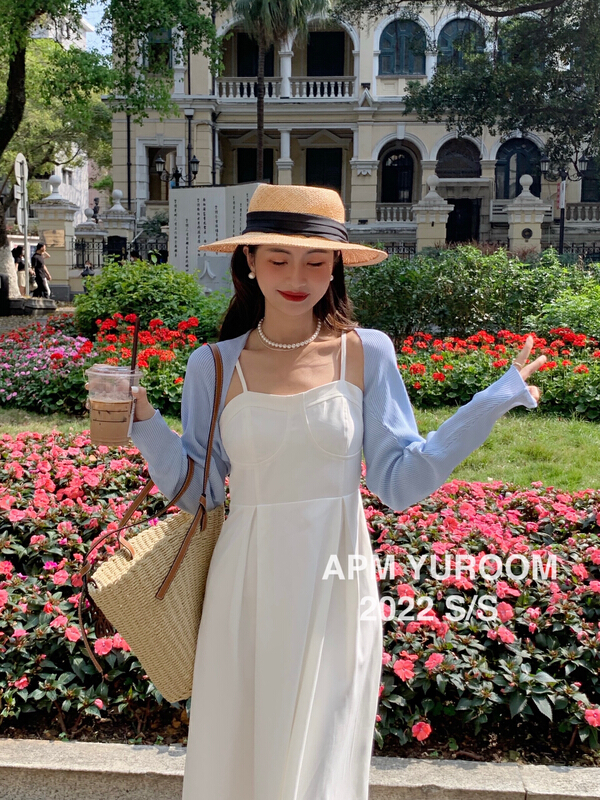 [APM yuroom] versatile non deformable non pilling curved bead shawl knitted cardigan 22137# LSL