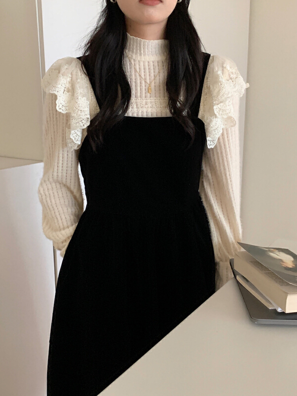 New year in early spring! [timely rain] Korean style French Vintage shirt 00098# jhy