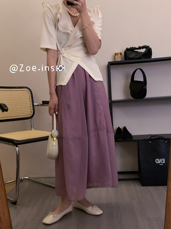 [Zoe Zoe] Korean version of fashionable lady's aging shirt c96-8# L