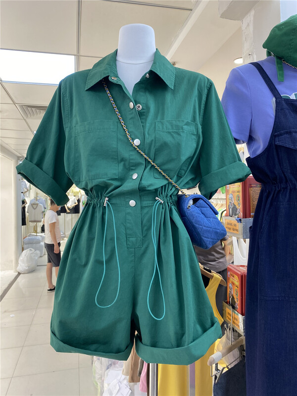 [DT] Korean solid color versatile Jumpsuit l9855# lwy