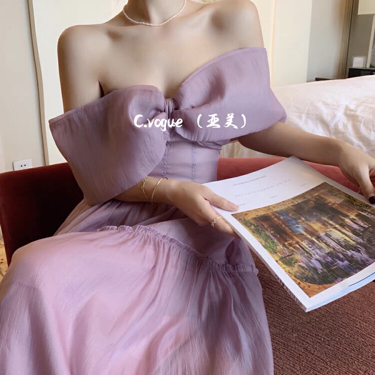 goods in stock! [c.vogue] French high-grade bra bow dress 29850# PCZ