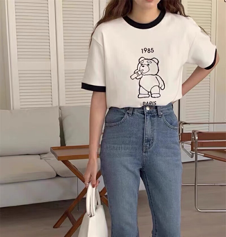 New in early summer! [HH] round neck Korean comfortable short sleeve T-shirt 3312# L