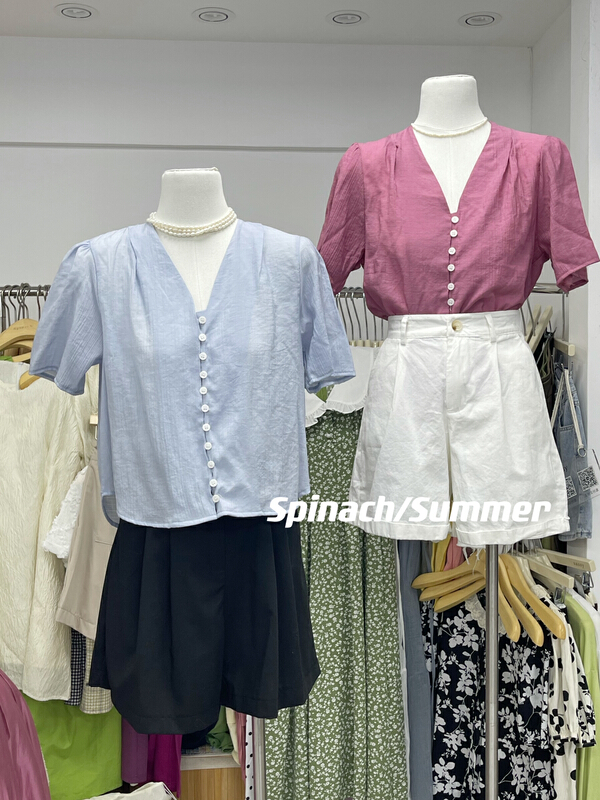 [spinach home] simple style fashion shirt 8993# HBx