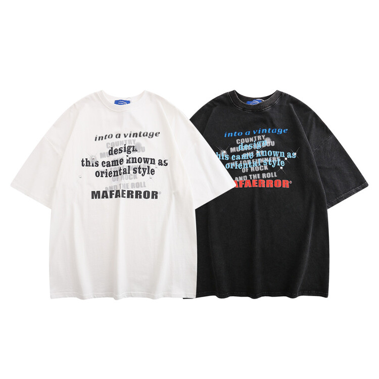 New in early summer! [INS error] Korean casual letters men's and women's short sleeved T-shirt t2325# hyy