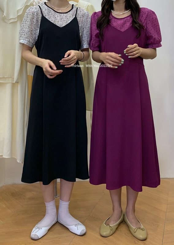 goods in stock! New in early summer! [thirten 13] Korean Style Floral blouse + suspender dress set 5162# XYY