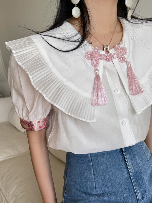 New in early summer! [JJ] simple shirt with 100 colors and 100 buttons