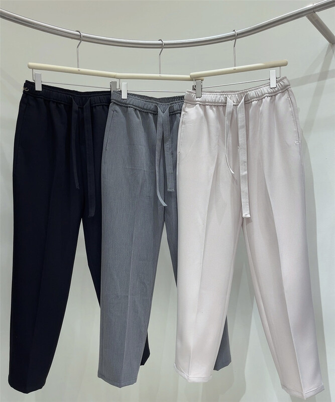 New in early summer! [small ares] drawstring elastic waist comfortable casual pants 995# ZZL
