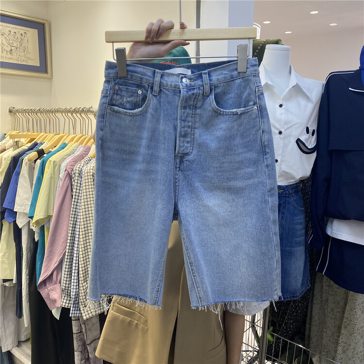 [Susie] Korean versatile 5-point denim shorts 8655# ZSY