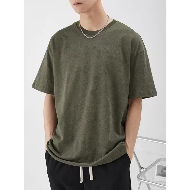 goods in stock! New in early summer! [DGM] simple and loose washing, breathable and sweat absorbing, versatile short sleeve T-shirt t8026# ZZL