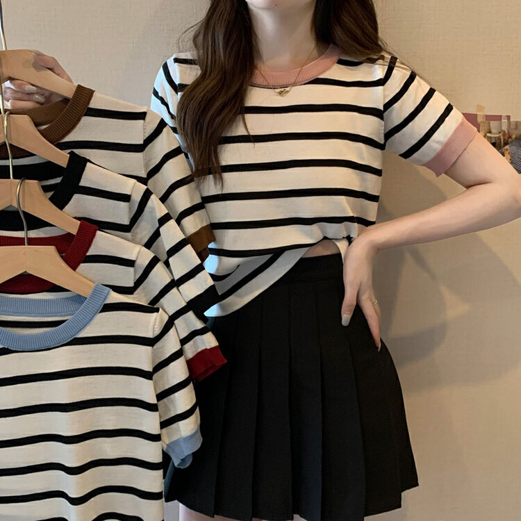 New in early summer! [F.P.] New Stripe fashion sweater 2676# HBx