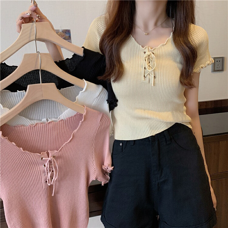 New in early summer! [F.P.] short sweater with ear band 23118# HBx