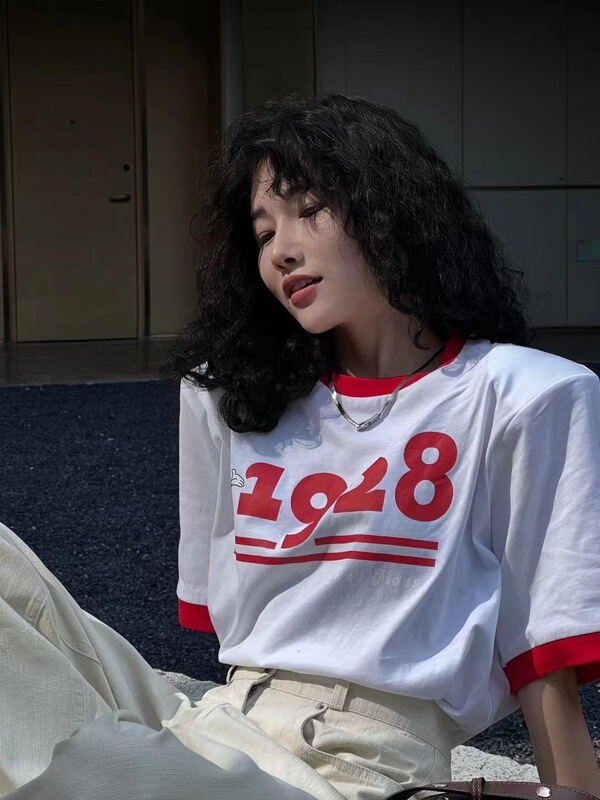 [East room] cartoon printed round neck short sleeve T-shirt 9299# WTT