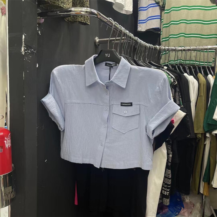 [Yu] personalized label short shirt 0099# cqw