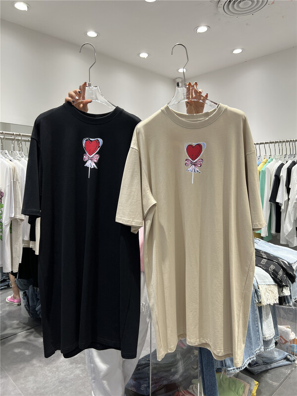 [natu] loose round neck casual dress 22997# hyy