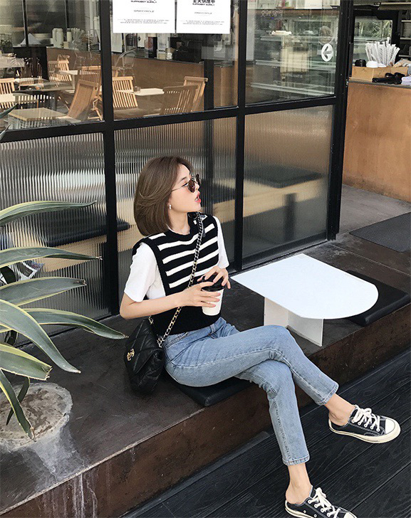 [wgwe] versatile straight tube slim smoke tube jeans 73961# PCZ