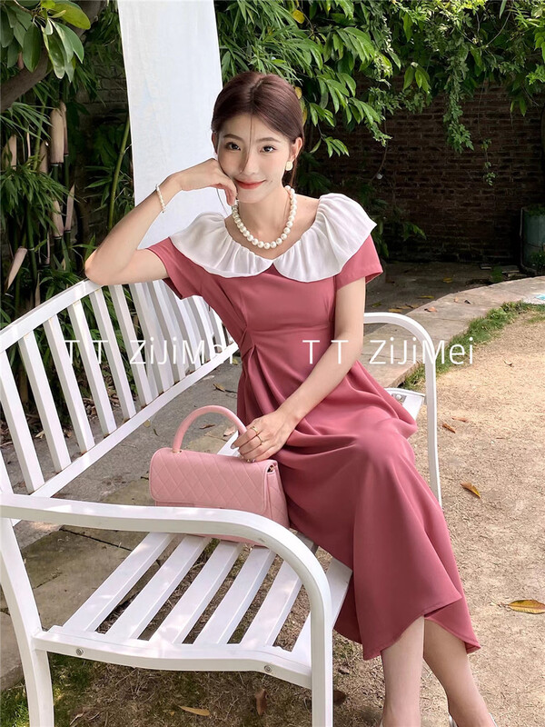 [self beauty] Korean lady doll neck dress 6261# hjy