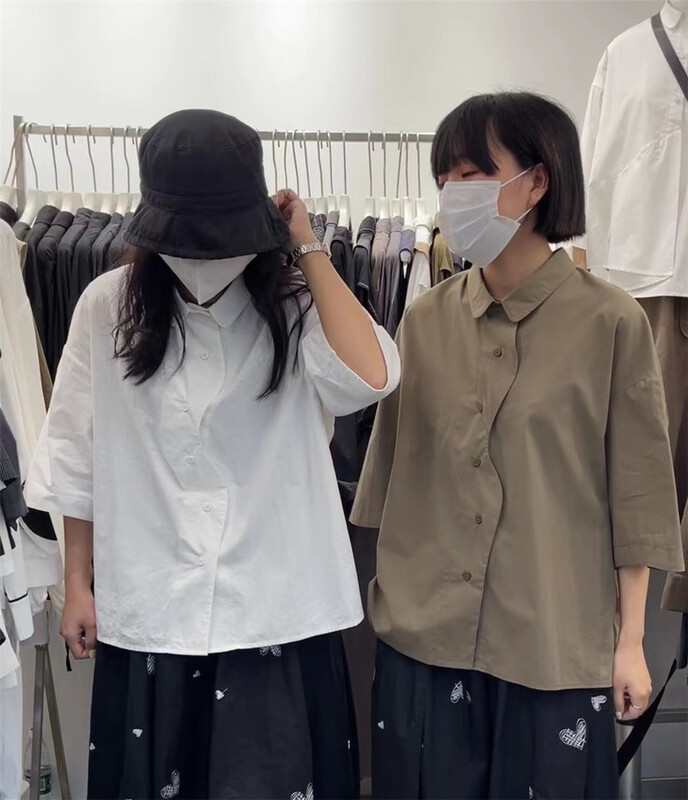 [three and two] irregular fashion Korean shirt 99073# L