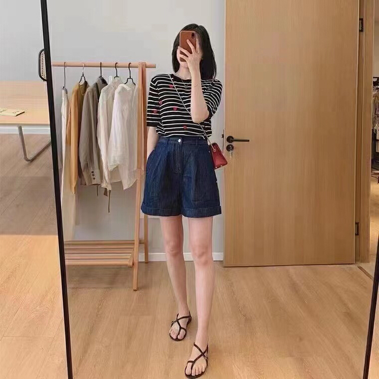 [lsjd] cool, breathable, casual and versatile denim shorts 69315# WTT