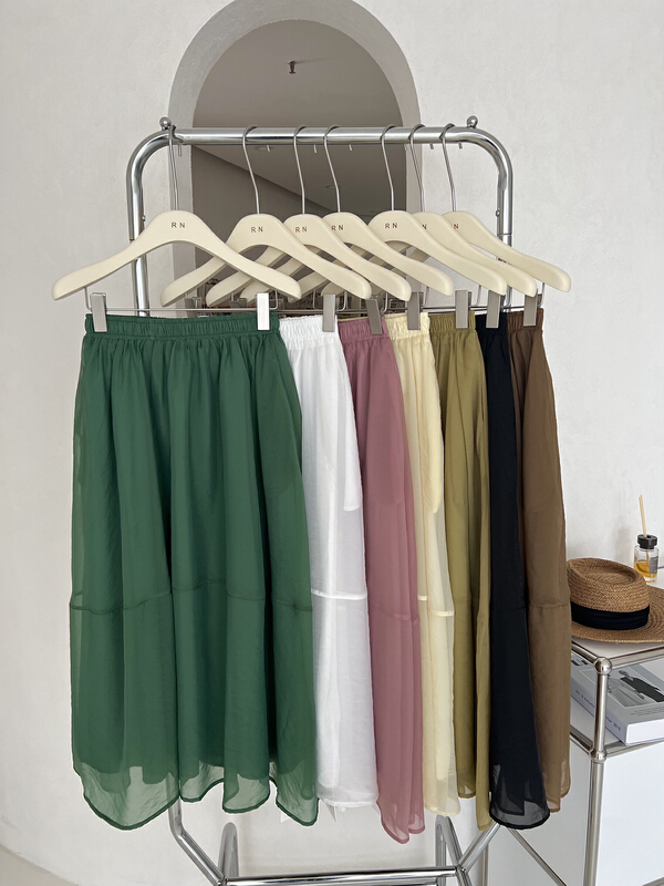 New in early summer! [R n] Korean high waist mesh skirt 80528# ll
