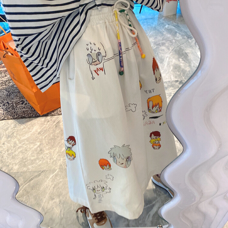 [YT] fashion cartoon canvas skirt bq5627# PCZ designed by a minority