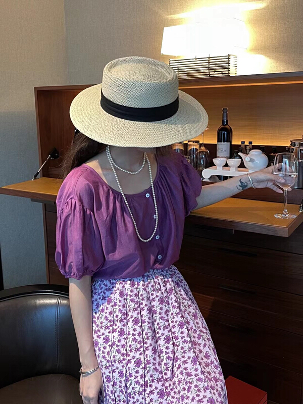 [River collect] 8-color small fresh Tiansi blouse 1619# zxl