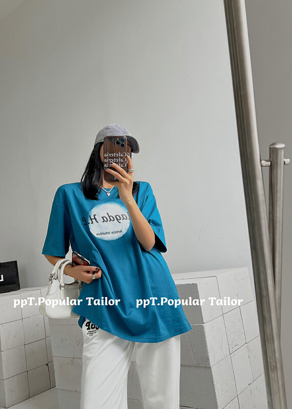 New year in early spring! [ppt] Korean loose casual printed short sleeve T-shirt 6332# XYY