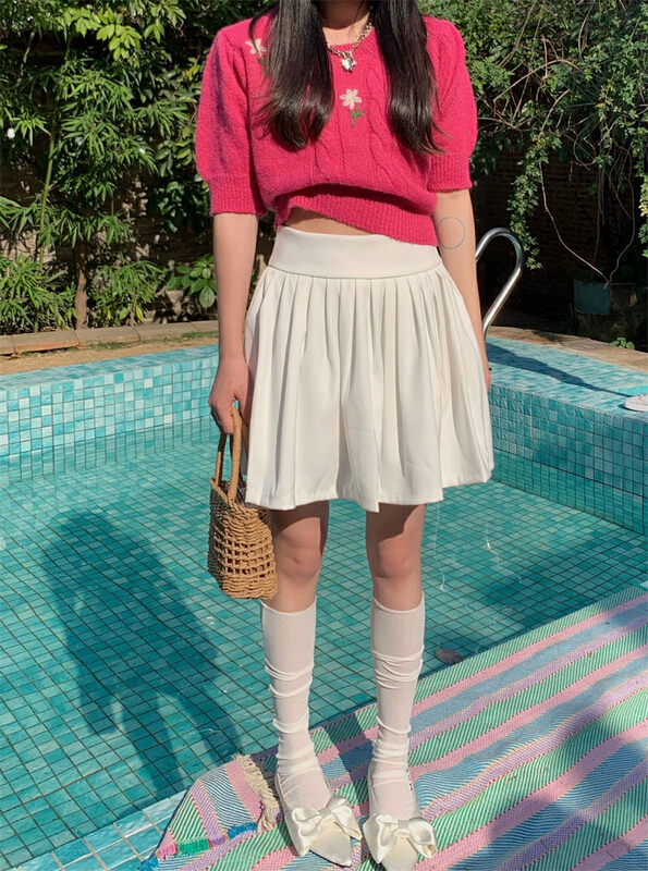 goods in stock! New in early summer! [timely rain] Han Feng ins hot girl A-line skirt 43225# WPL
