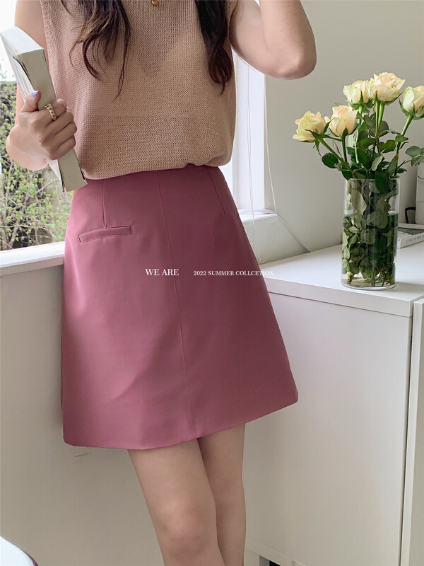 [we are] lady temperament high waist skirt 80039# zjy