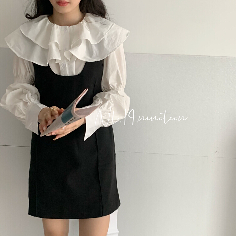 New in early summer! [19. Nineteen] slim and meat concealing versatile vest strap skirt 291# ll