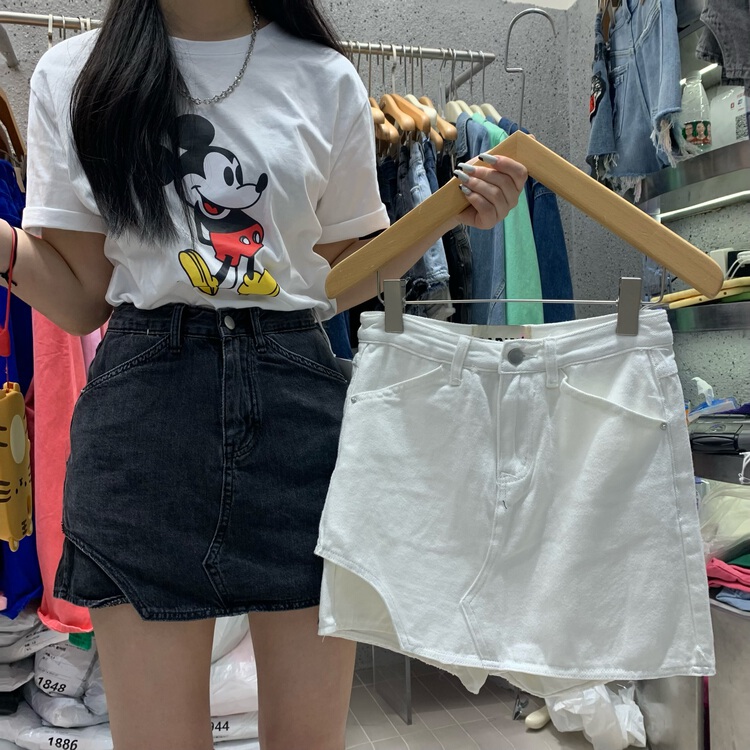 New in early summer! [X1] irregular Korean fashion skirt pants w230# LSL