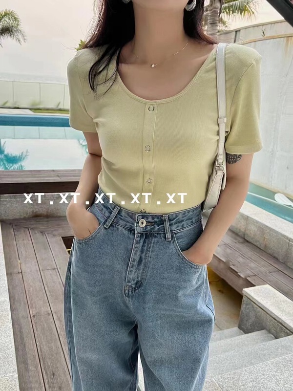 [XT] single breasted comfortable Korean sweater 8021# ll