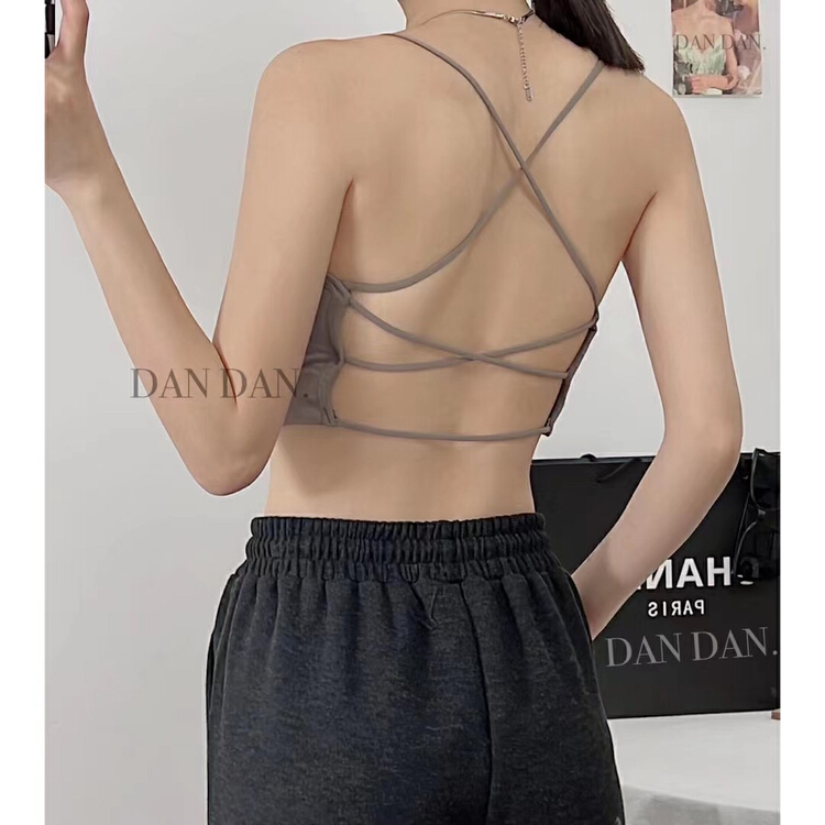 [Yaya] ribbon cross fixed cup back underwear 8124-1# CCL