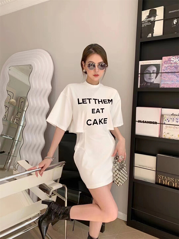 goods in stock! [big C studio] letter design fashion dress 5863# PCZ