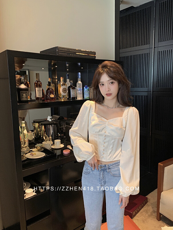 [by] gentle mountain solid color fashion blouse (only selling blouses) 0971# Cl