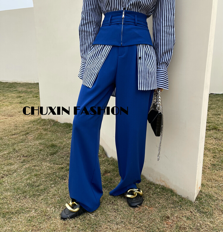 goods in stock! [c.x Chuxin] Korean light cooked style versatile casual pants (with removable waist seal) k739# WTT