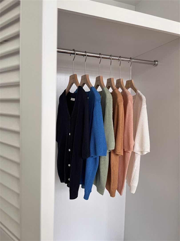 New in early summer! [acme group] simple Japanese versatile breasted knit cardigan ys1-1038# CLS