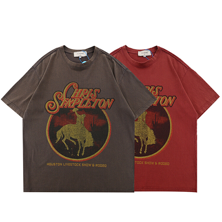 [the unvowed] men's and women's same personalized niche print short sleeve T-shirt 2326# ZZL