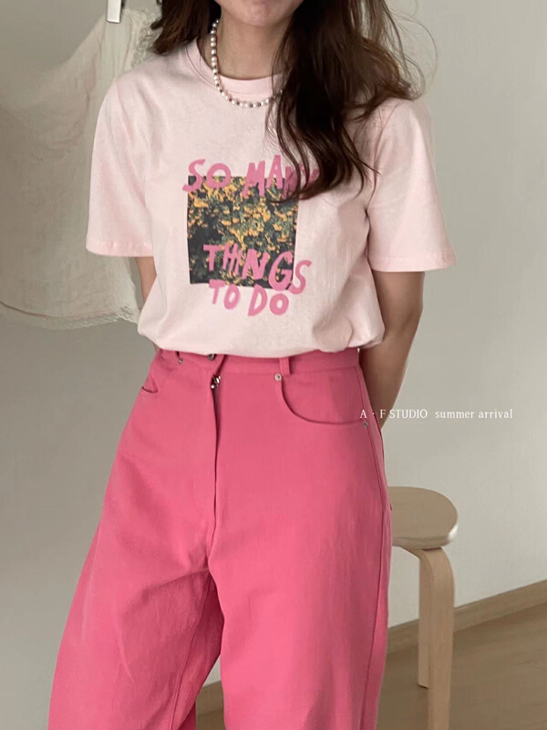 New in early summer! [AF] floral pattern versatile short sleeve T-shirt 3363# XYY