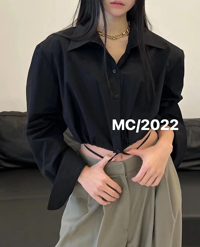 [MC] Korean drawstring fashion shirt 8869# ozq