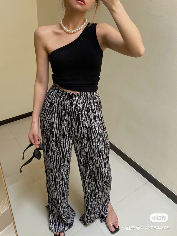 [77. Studio] split loose casual pants 013-2# WTT