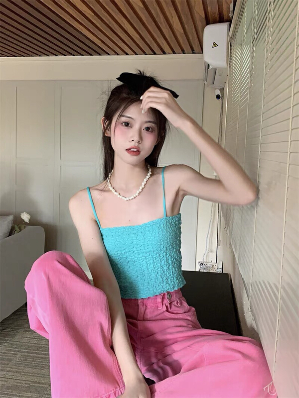[Huaxi] sexy hot girl design pleated vest / suspender 9007# PCZ