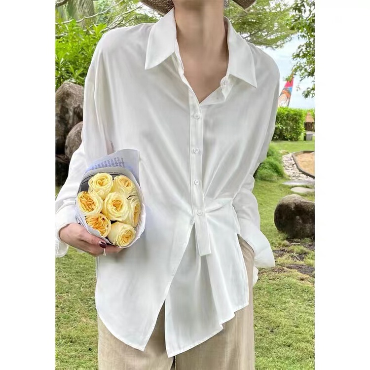 New in early summer! [magic Qiqi] simple design sense Tiansi sunscreen shirt 1512# ll